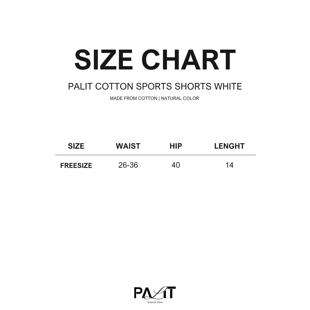Palit Cotton sports shorts (White)