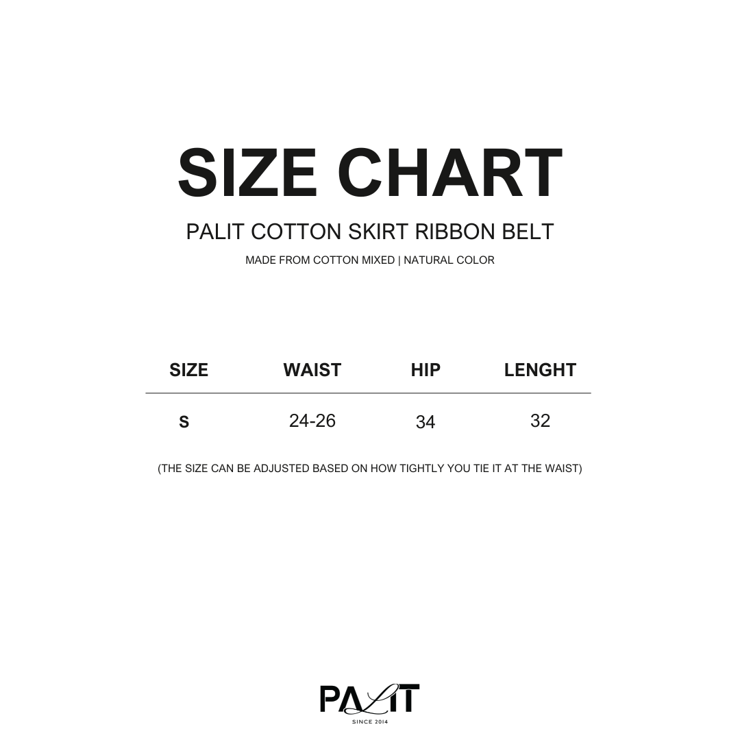 Palit Cotton skirt ribbon belt