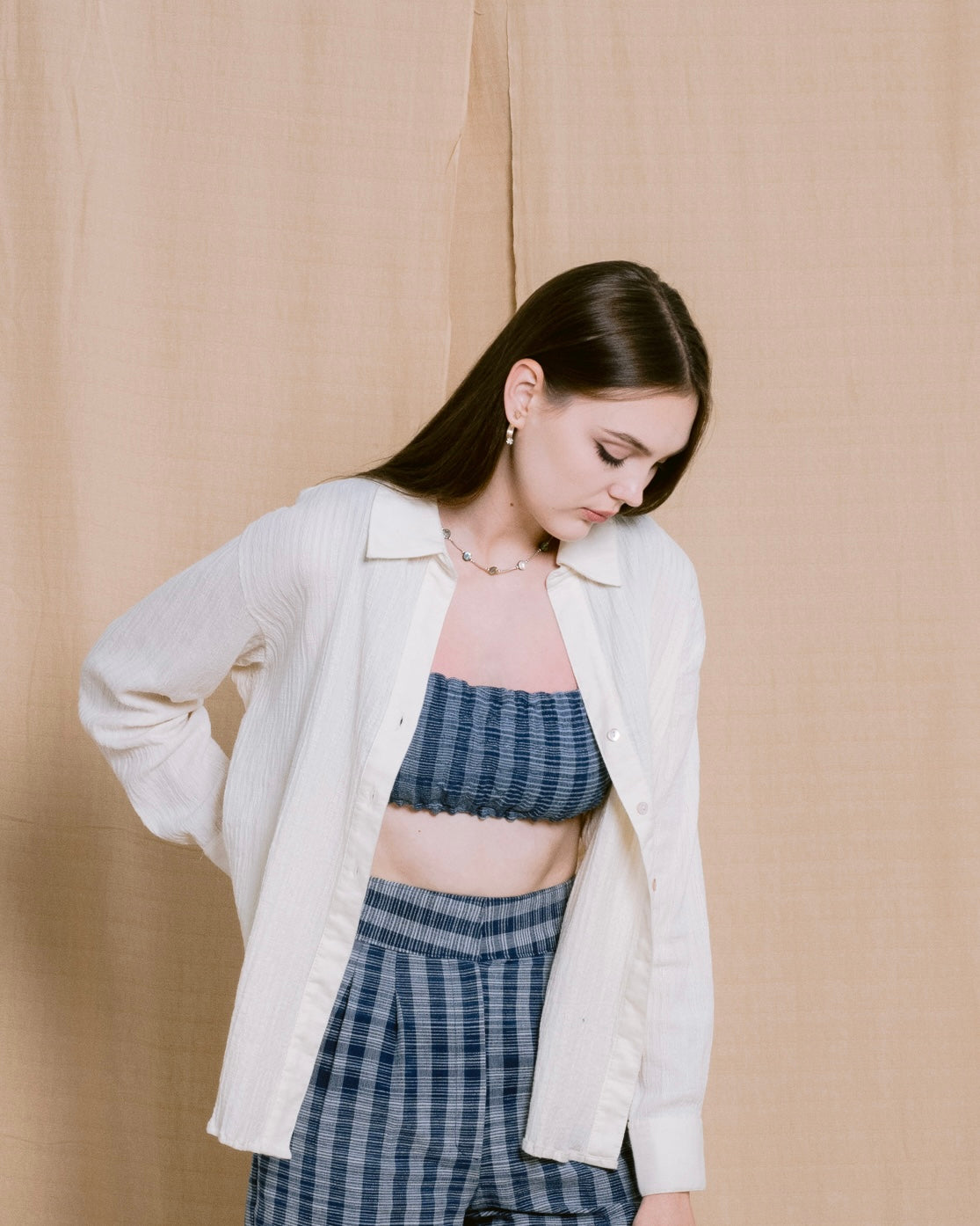 Palit Penne crop top (Cobalt)