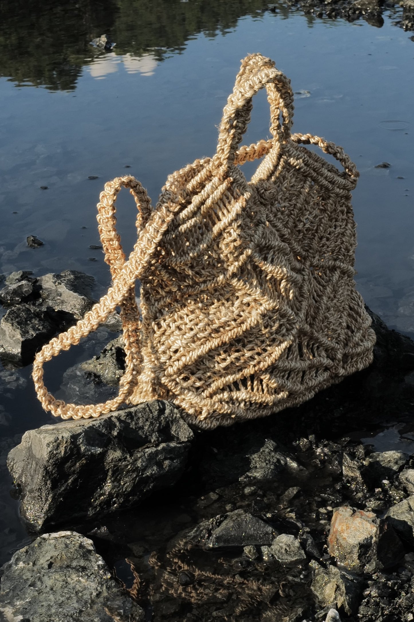 Palit Macrame basket bag (Hemp rope)