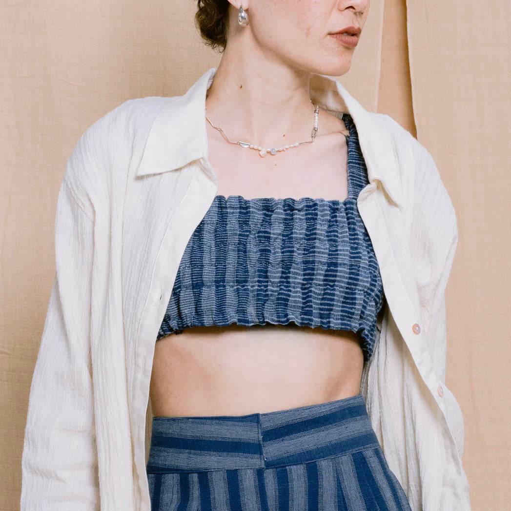 Palit Penne crop top (Cobalt)