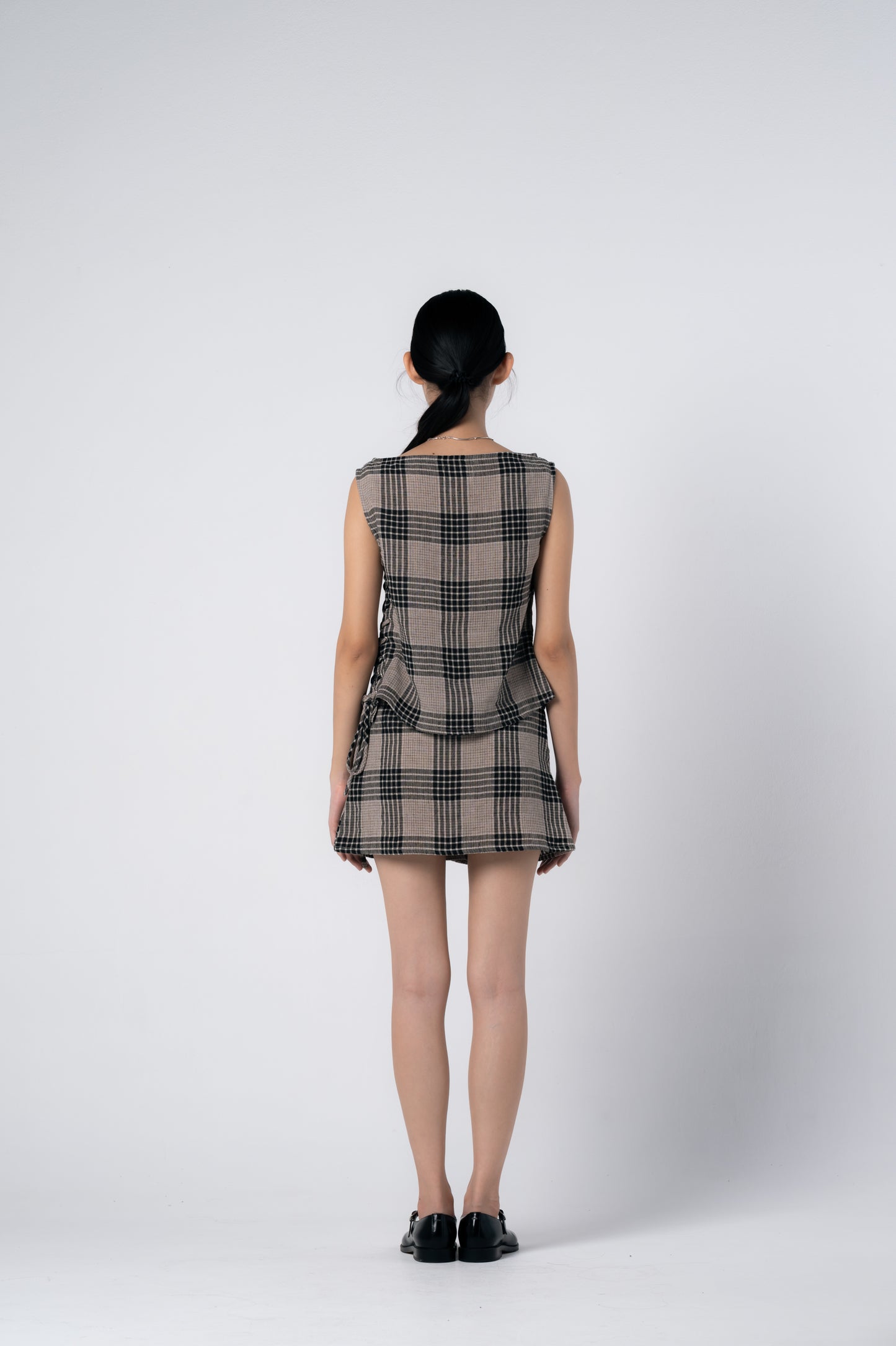 Palit Judy tank top (Brown checked)