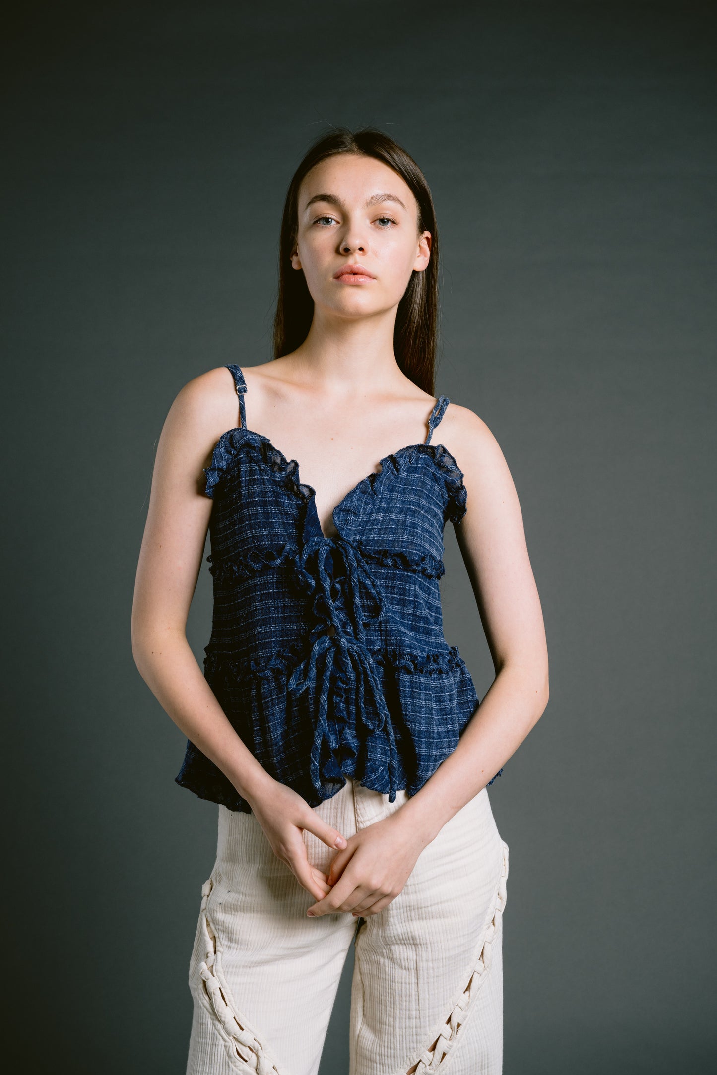 Palit Coconut camisole (Blue striped)