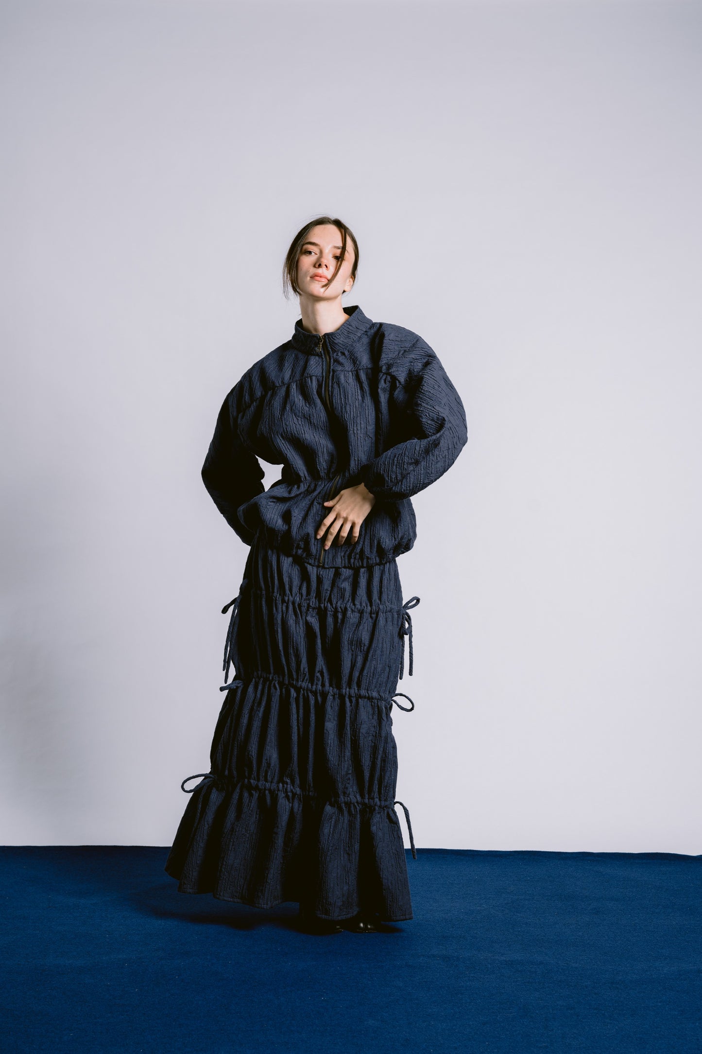 Palit Balloon skirt (Navy blue)