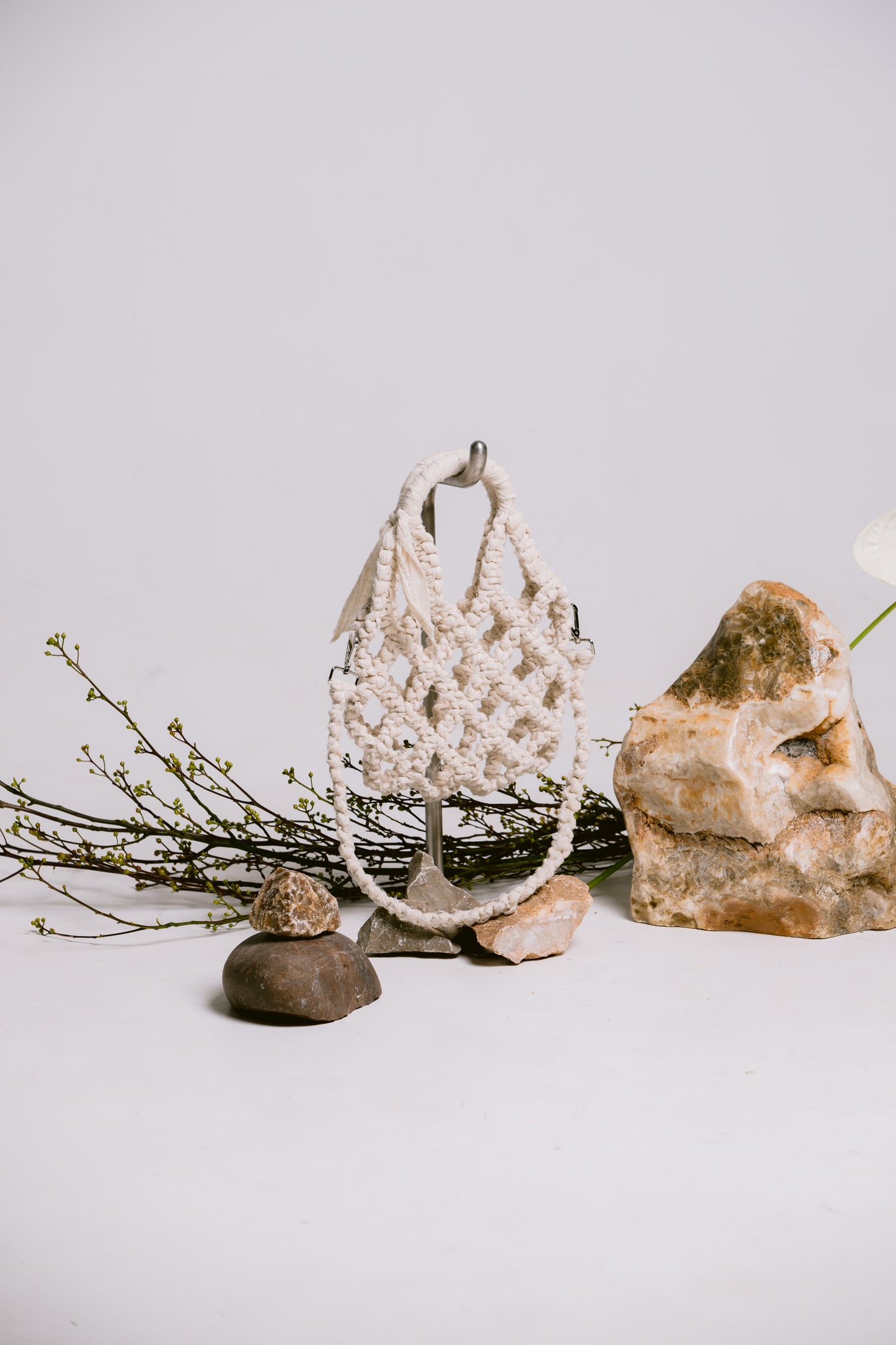 Palit Fabric weaving bag (White)