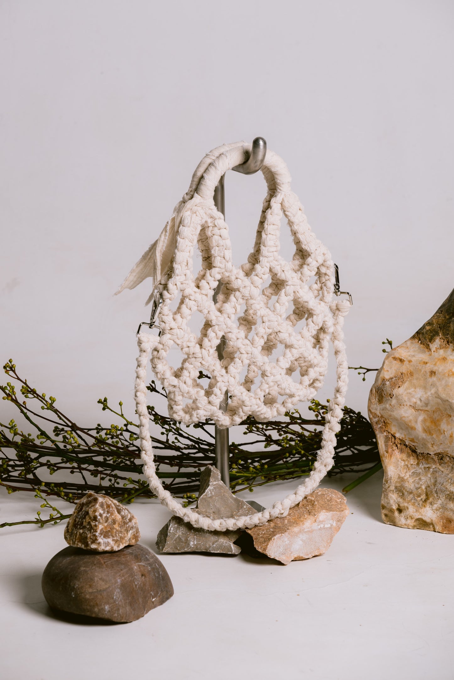 Palit Fabric weaving bag (White)