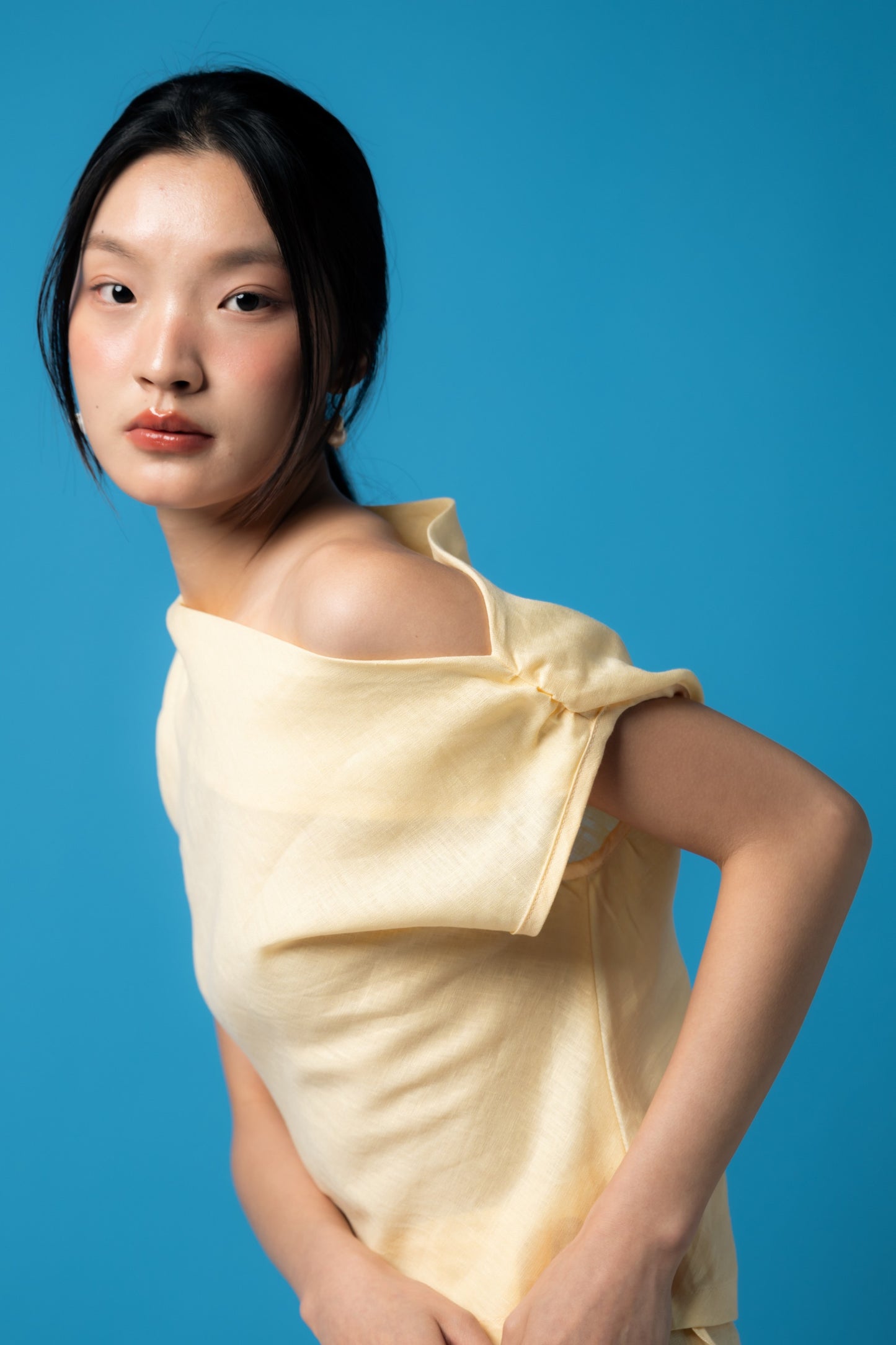 Palit Amie top open shoulder (Vanilla)