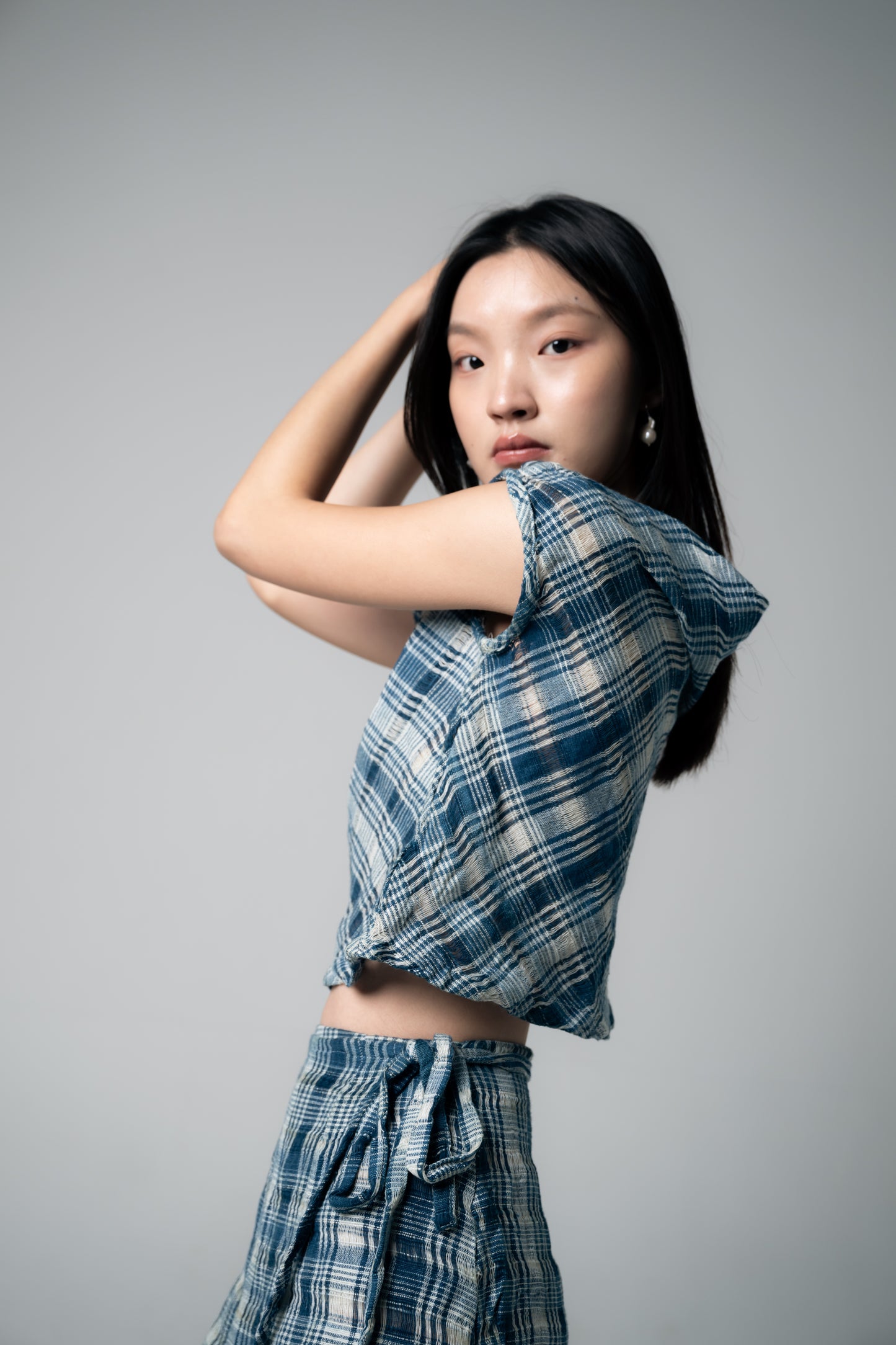 Palit Amie top open shoulder (Cobalt space)
