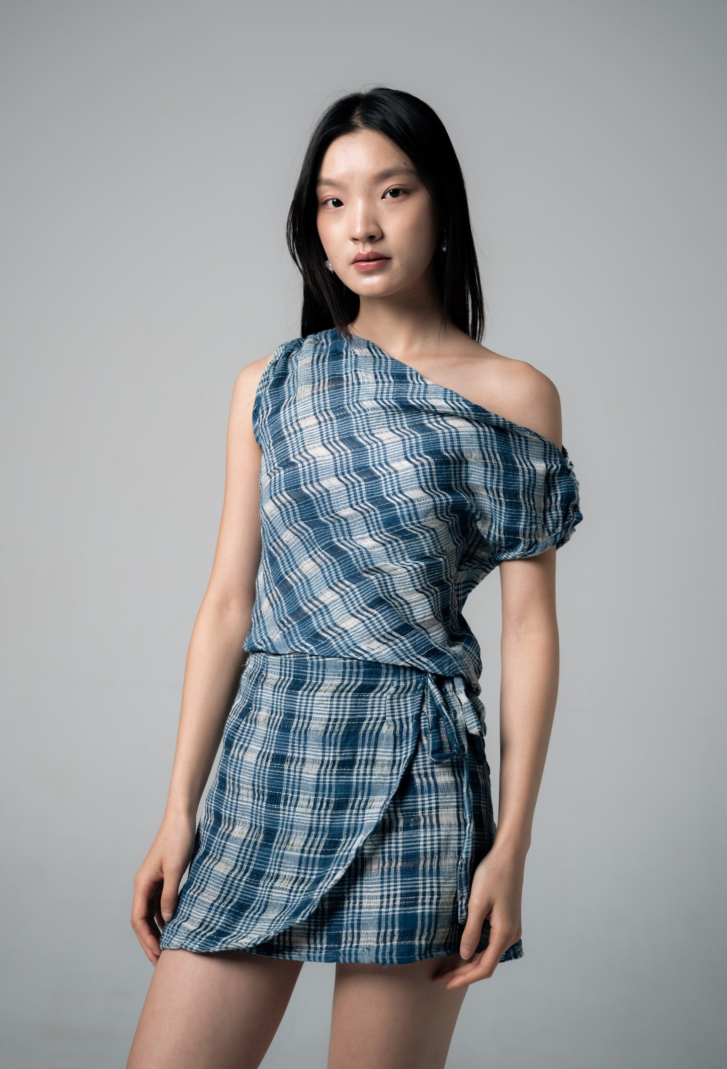 Palit Amie top open shoulder (Cobalt space)