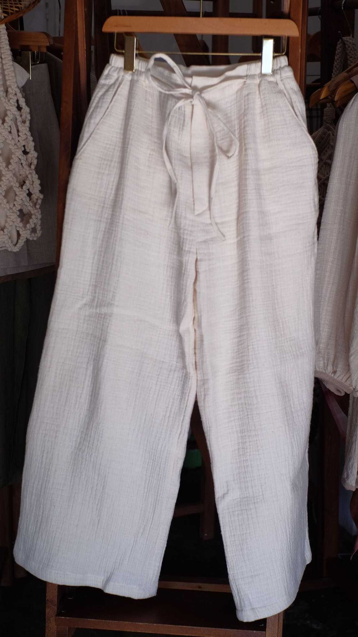 Palit Cotton pants (White)