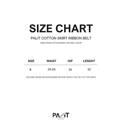 Palit Cotton skirt ribbon belt