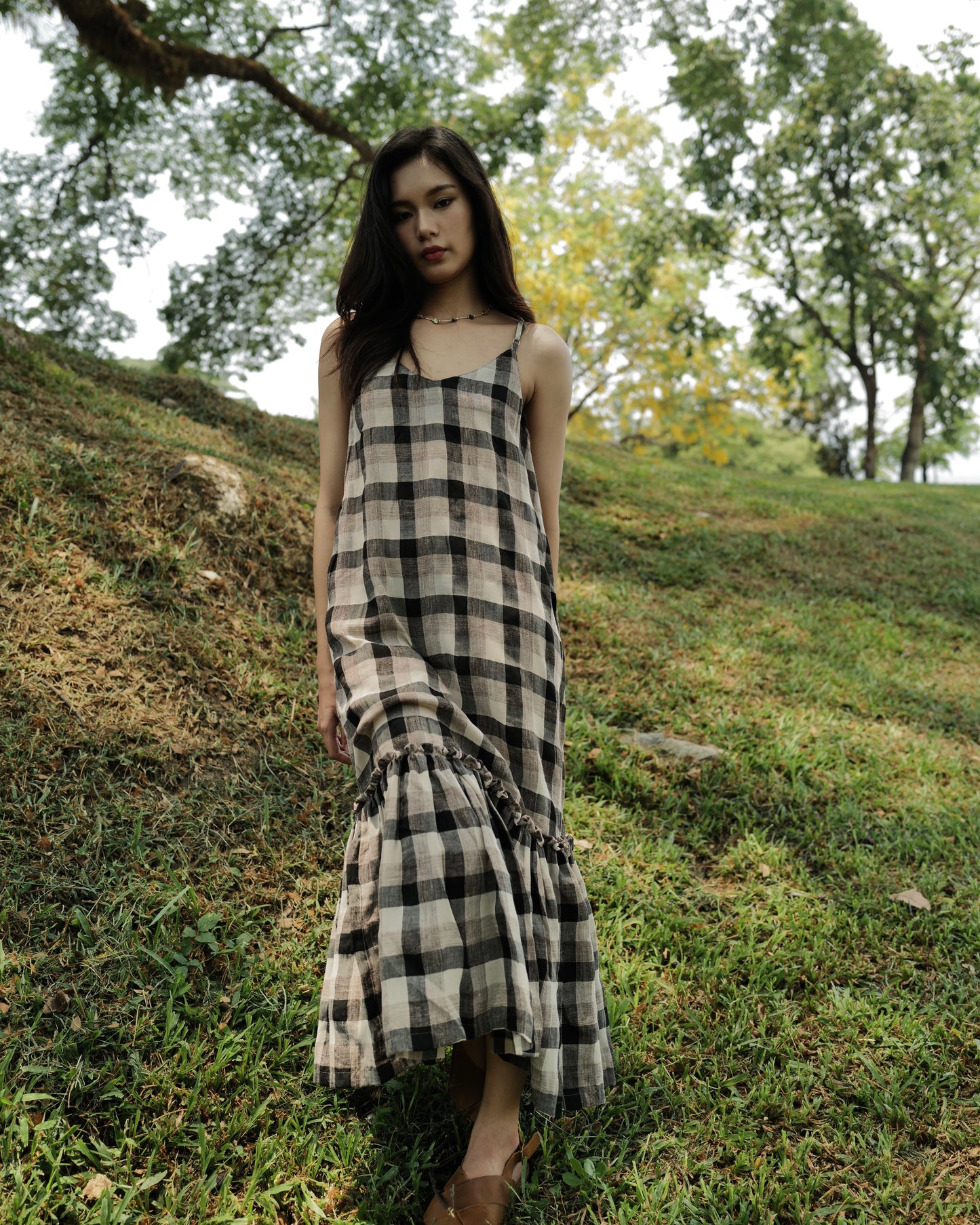 Palit Lily dress (Brown checked)