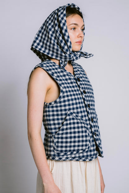 Palit Loone vest gingham (Cobalt)
