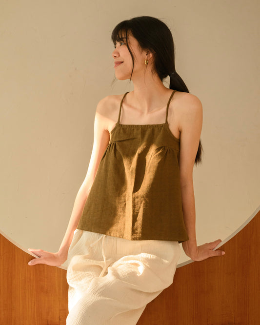 Palit Butterfly camisole (Olive green)
