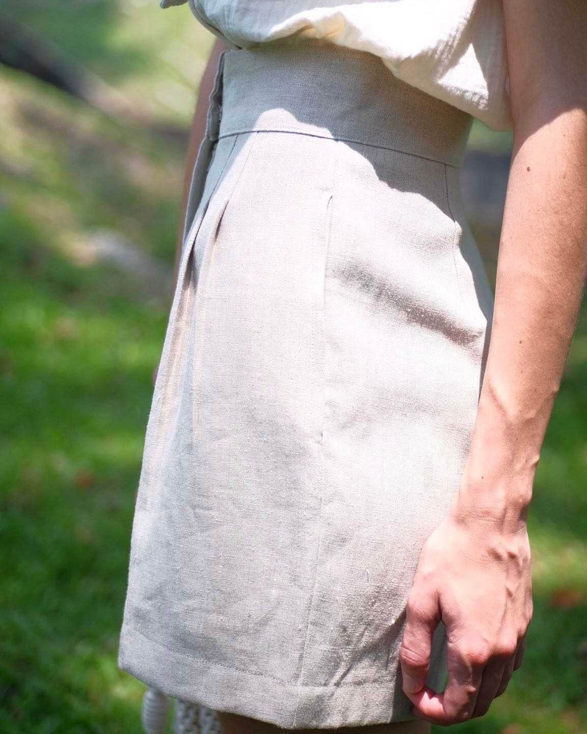 Palit Linen shorts (Beige)