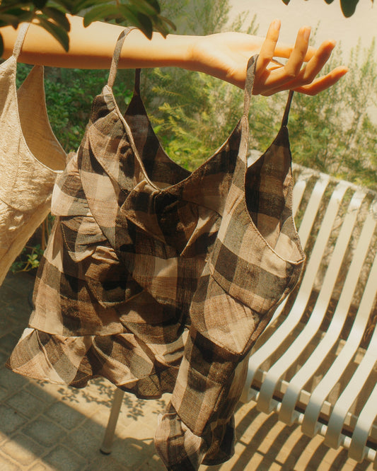 Palit Bella camisole (Brown checked)
