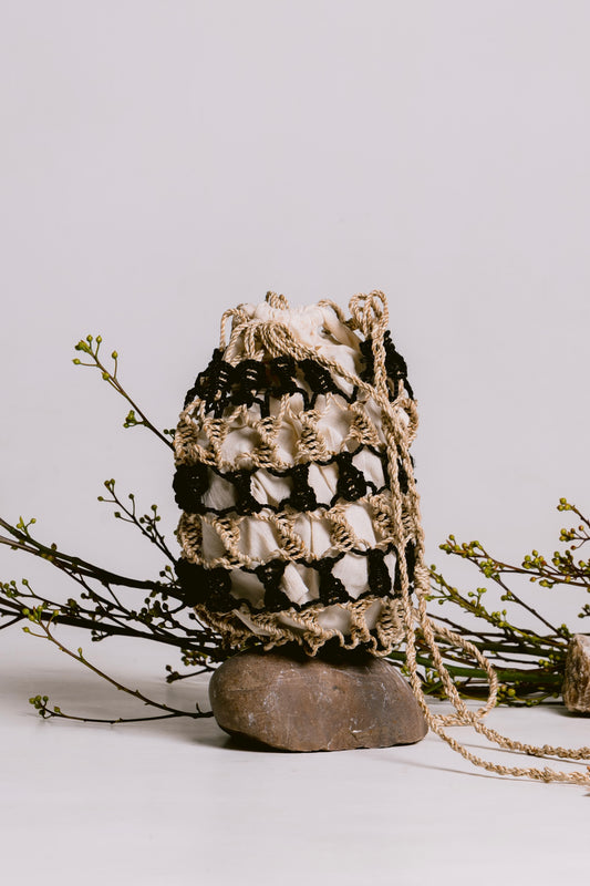 Palit Hemp rope mini bag (Two tone)