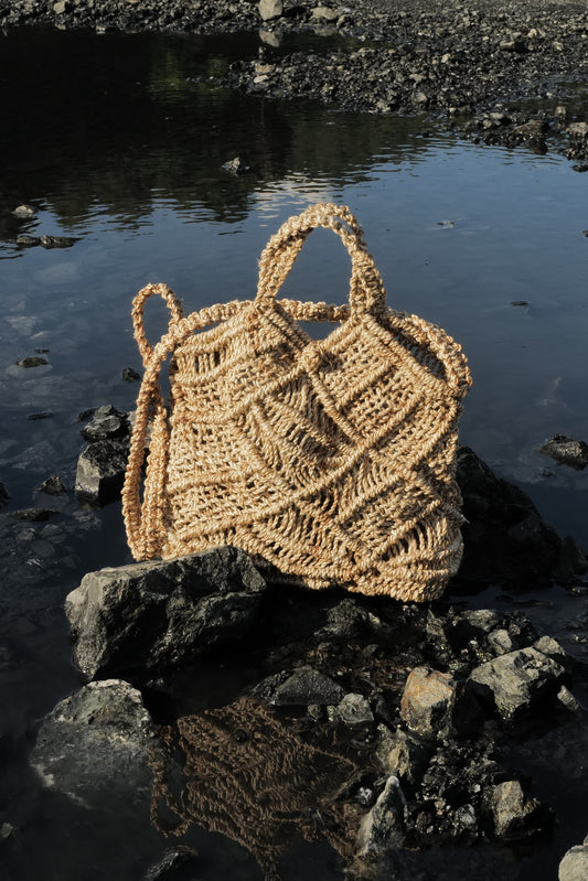 Palit Macrame basket bag (Hemp rope)