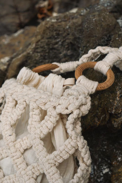 Palit Macrame crossbody bag (White rope)