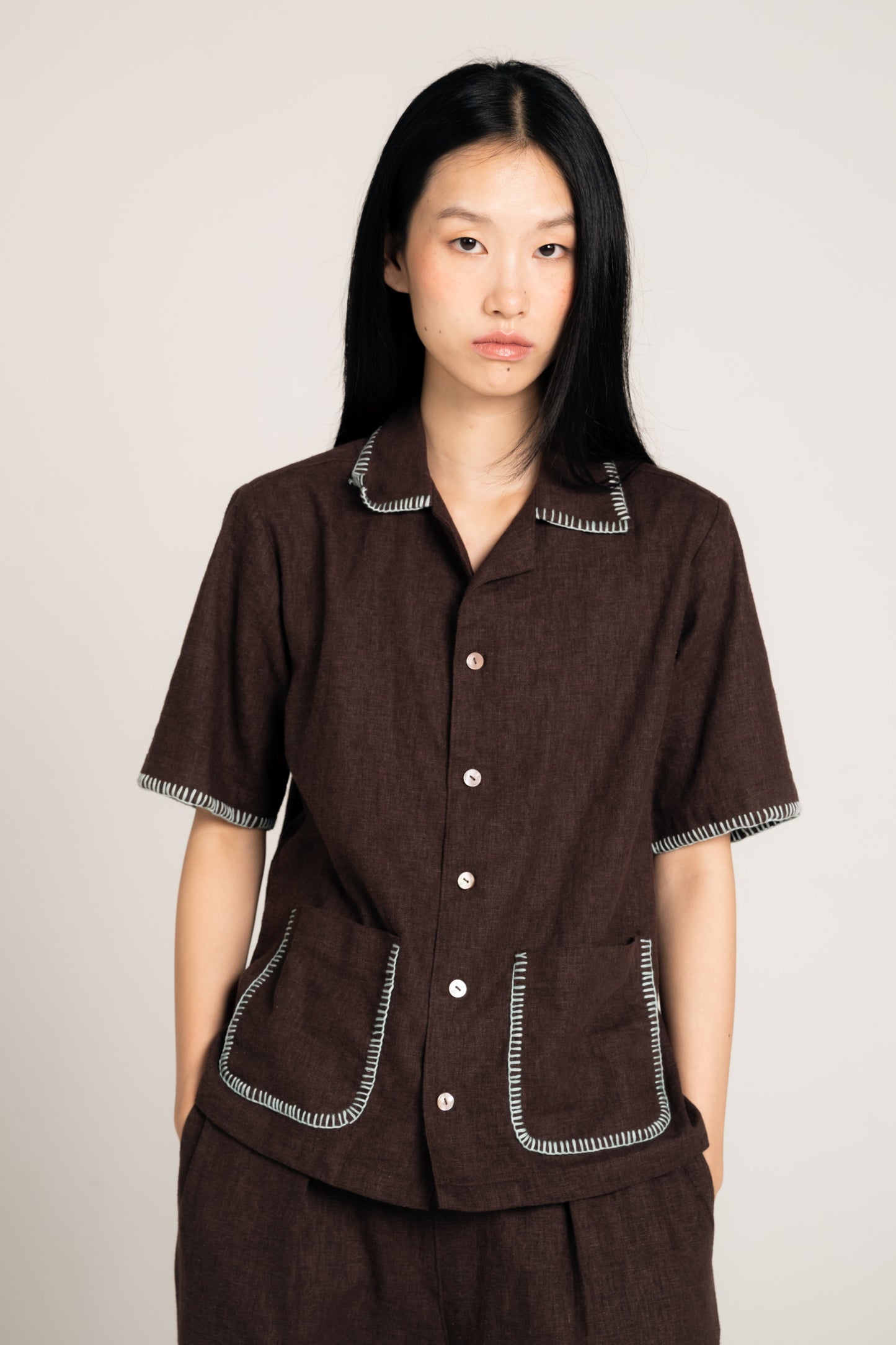 Palit shirt (Dark brown)