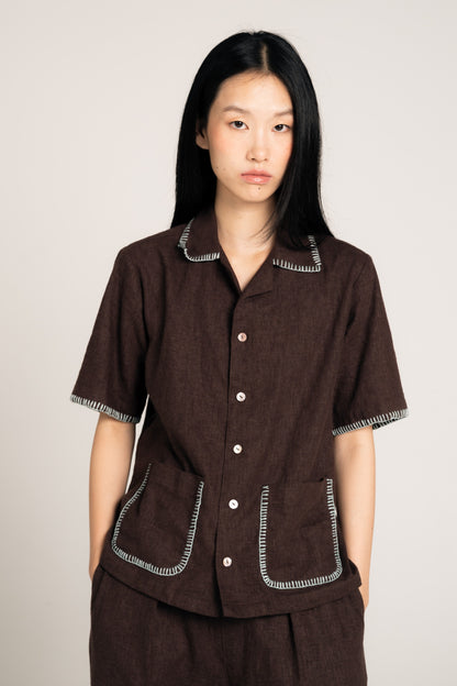 Palit shirt (Dark brown)