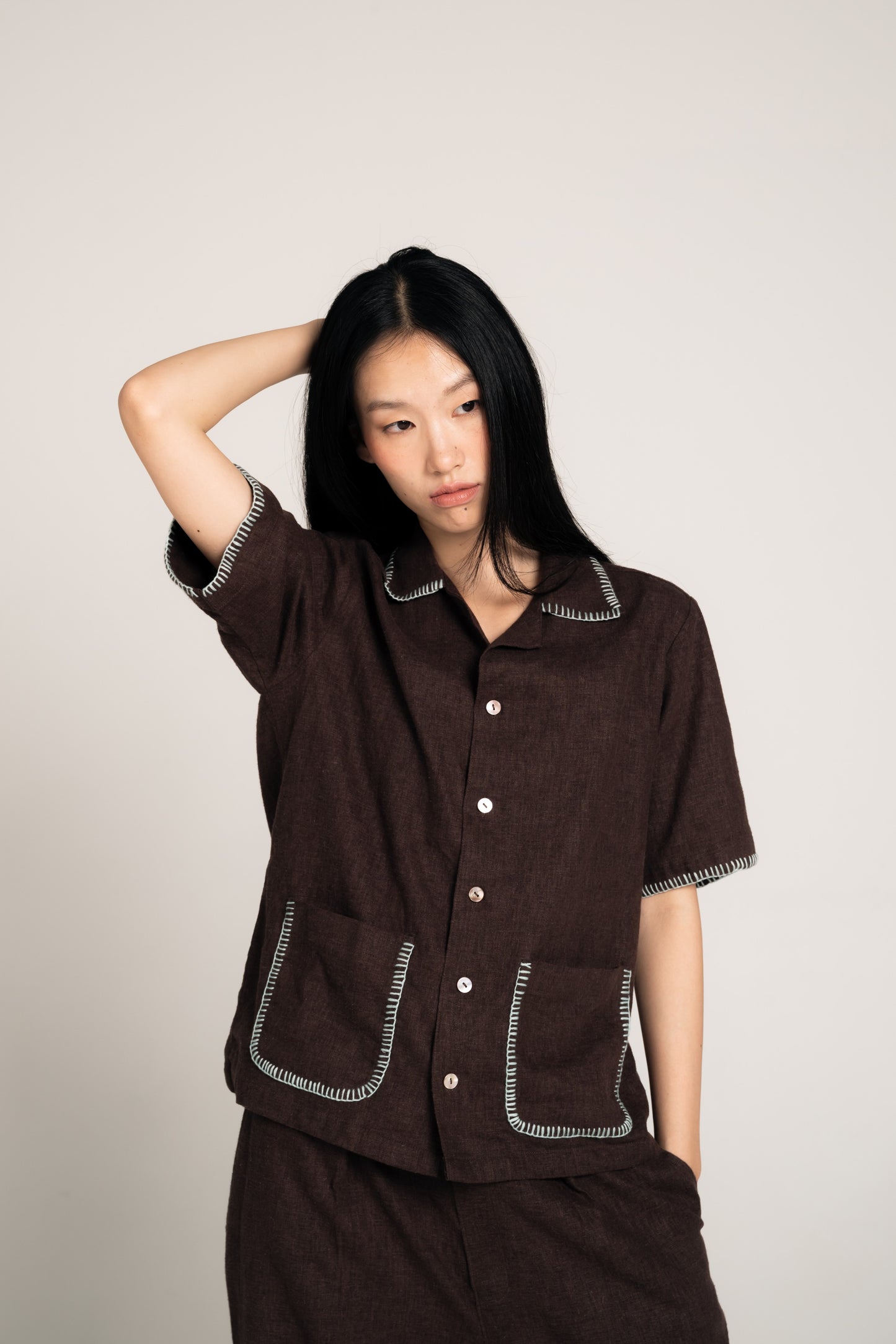 Palit shirt (Dark brown)