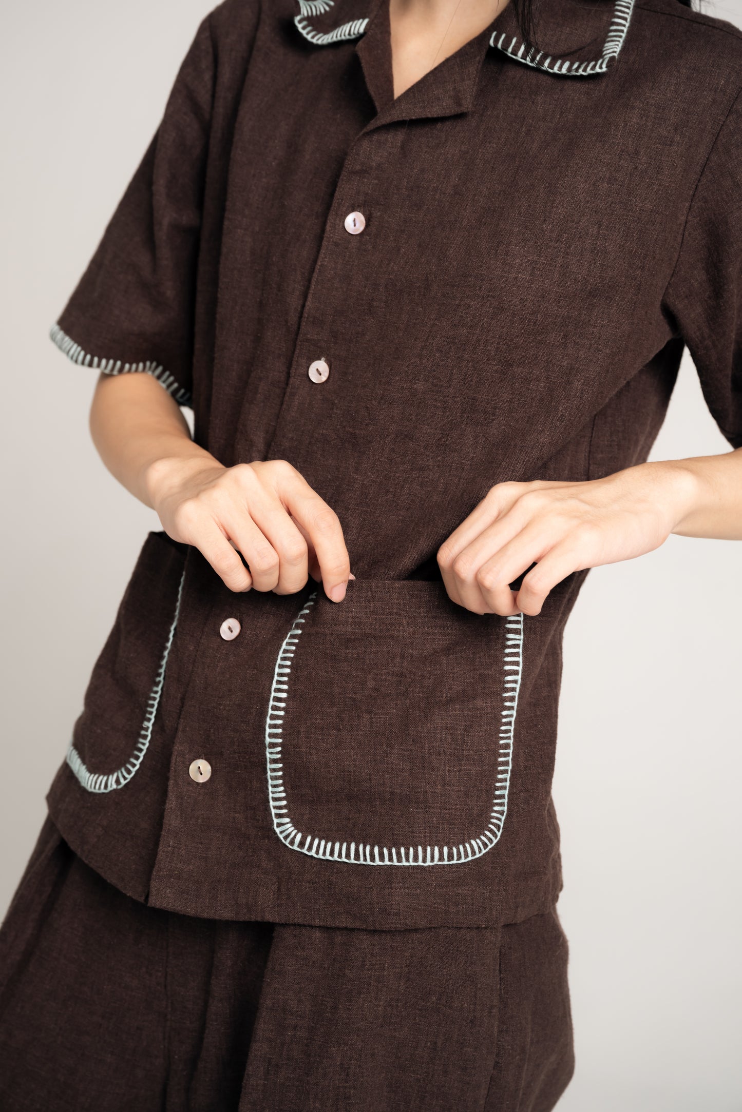 Palit shirt (Dark brown)