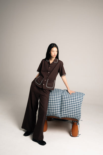 Palit shirt (Dark brown)