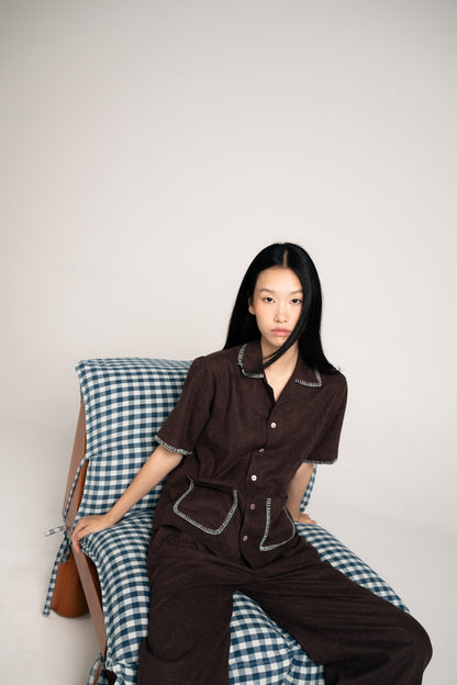 Palit shirt (Dark brown)