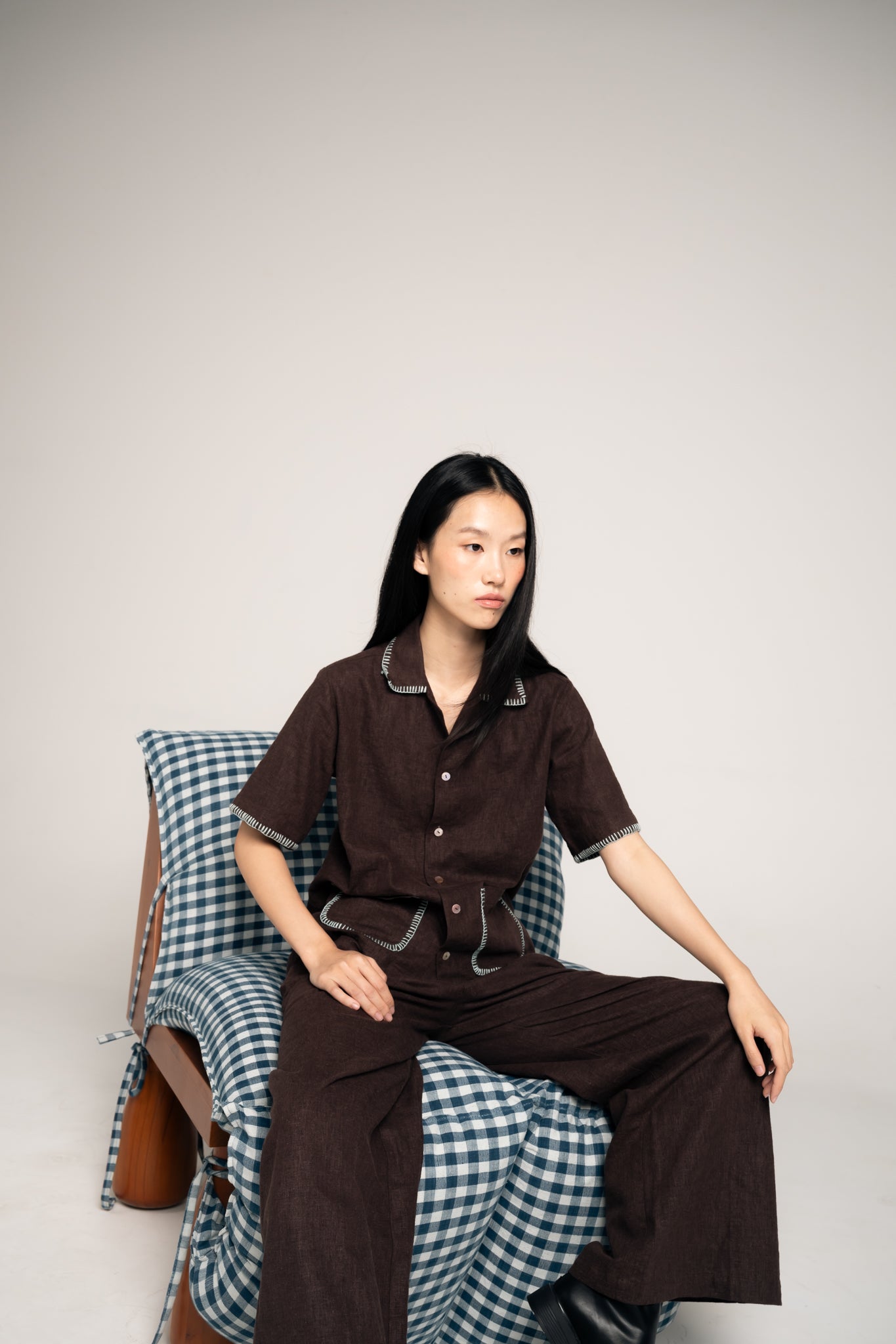 Palit shirt (Dark brown)