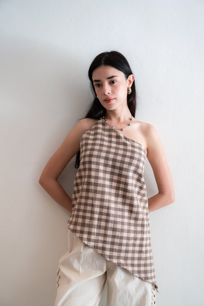 Palit colette camisole (Gingham brown)