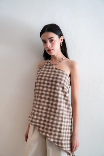 Palit colette camisole (Gingham brown)