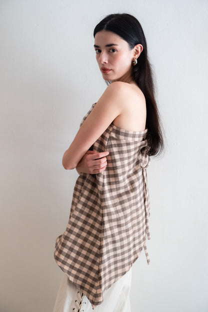 Palit colette camisole (Gingham brown)