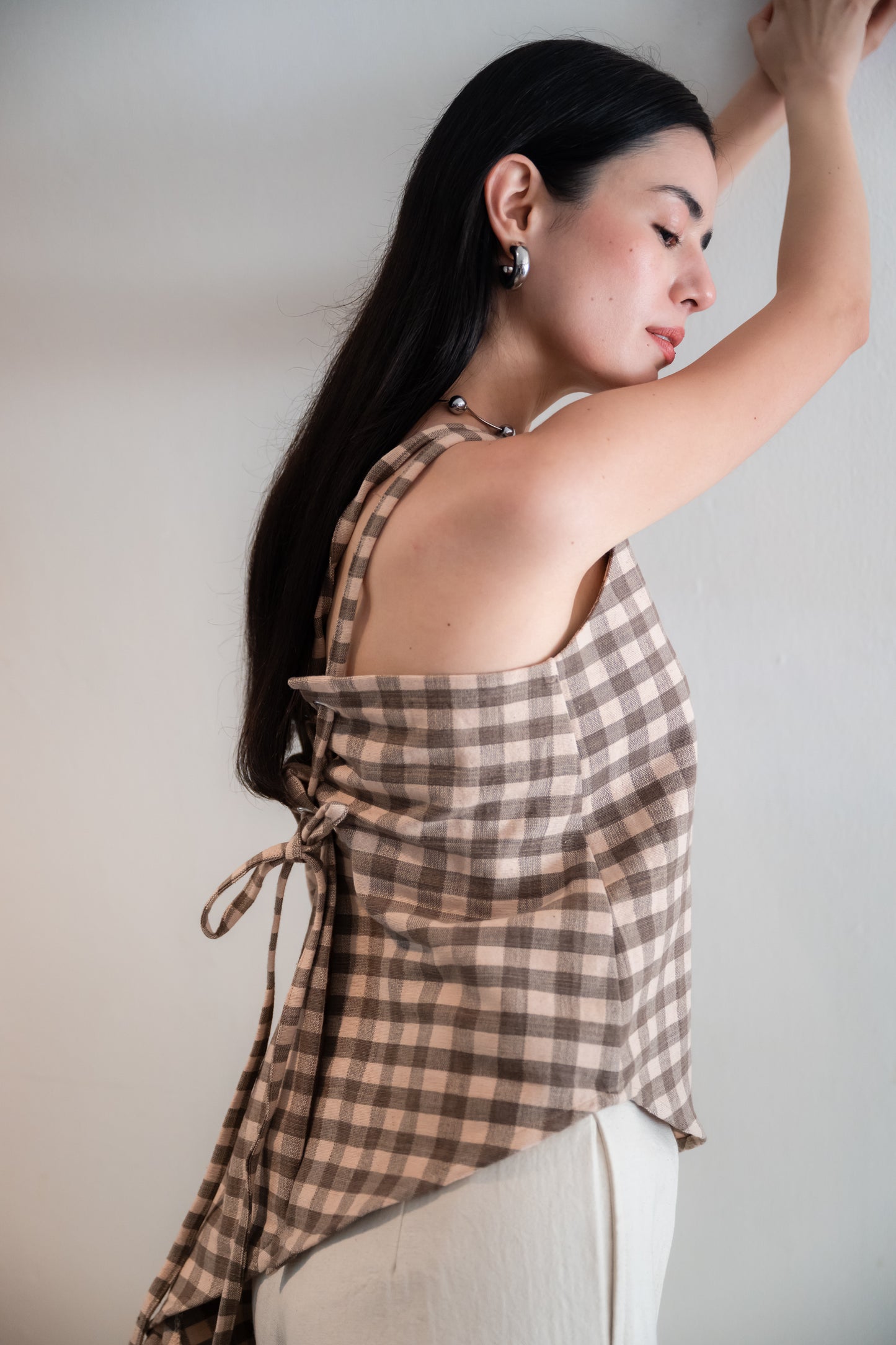 Palit colette camisole (Gingham brown)