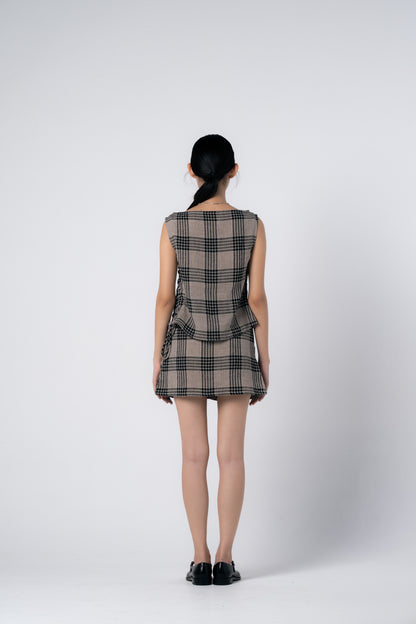 Palit Judy tank top (Brown checked)