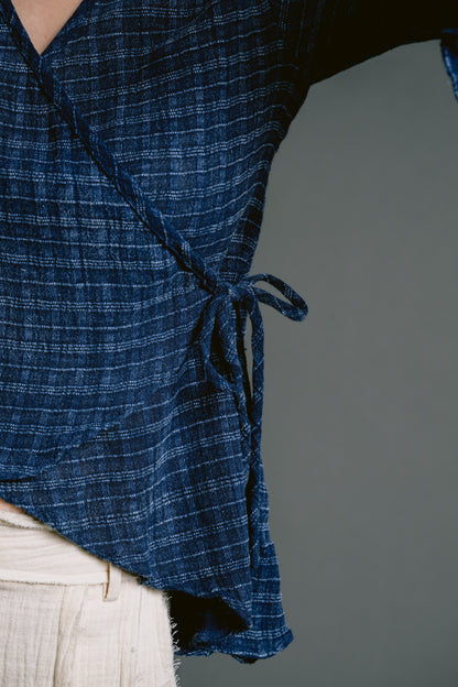 Palit Camillia long sleeve shirt (Blue striped)