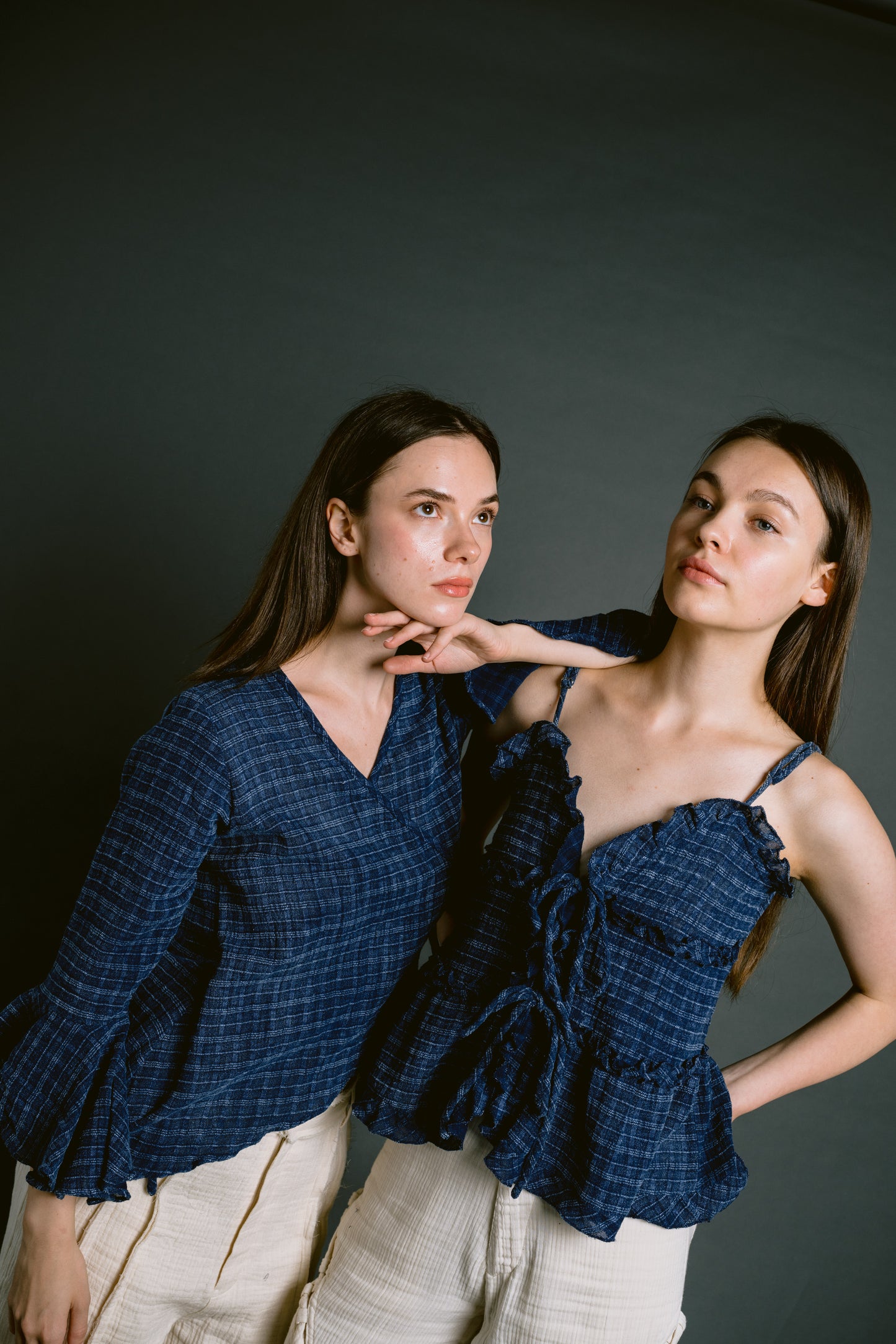 Palit Camillia long sleeve shirt (Blue striped)