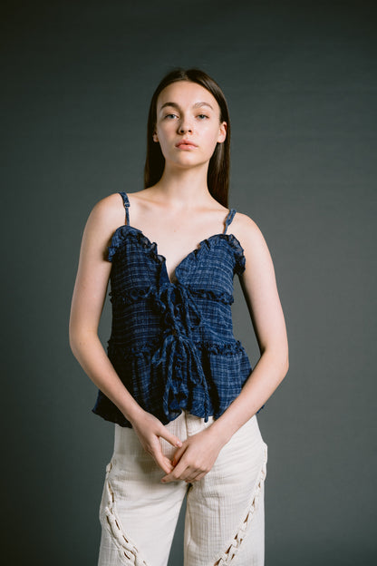 Palit Coconut camisole (Blue striped)