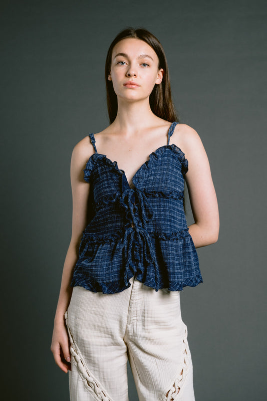 Palit Coconut camisole (Blue striped)