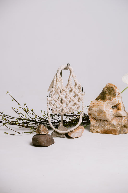 Palit Fabric weaving bag (White)