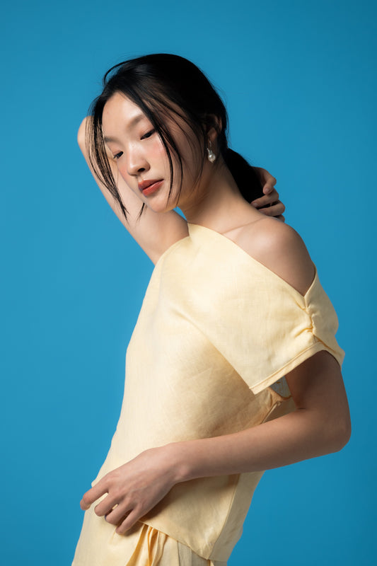 Palit Amie top open shoulder (Vanilla)
