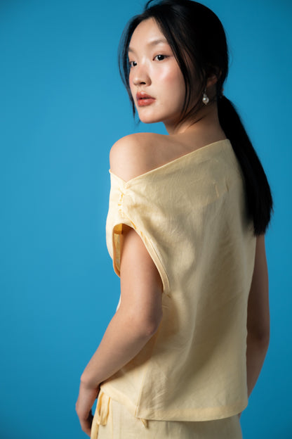 Palit Amie top open shoulder (Vanilla)