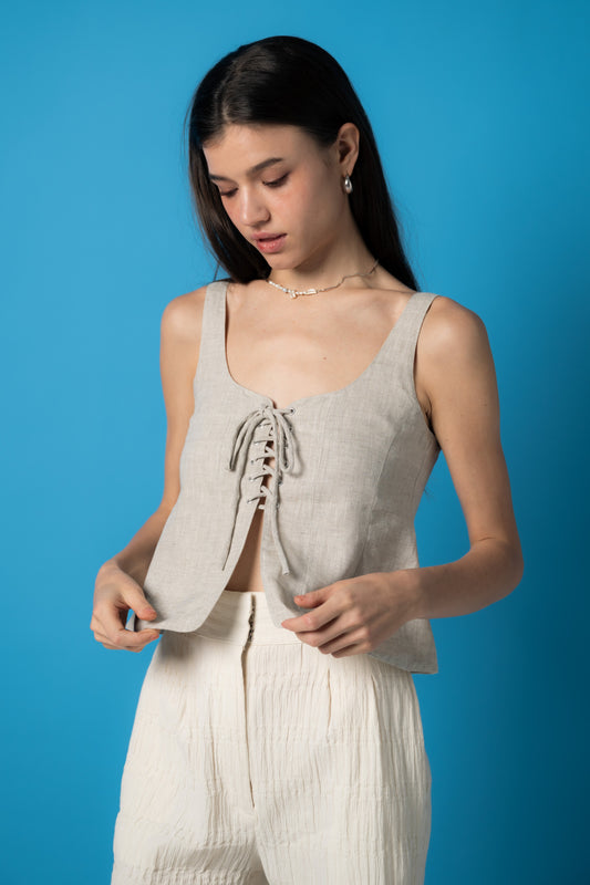 Palit Almond top (Beige)